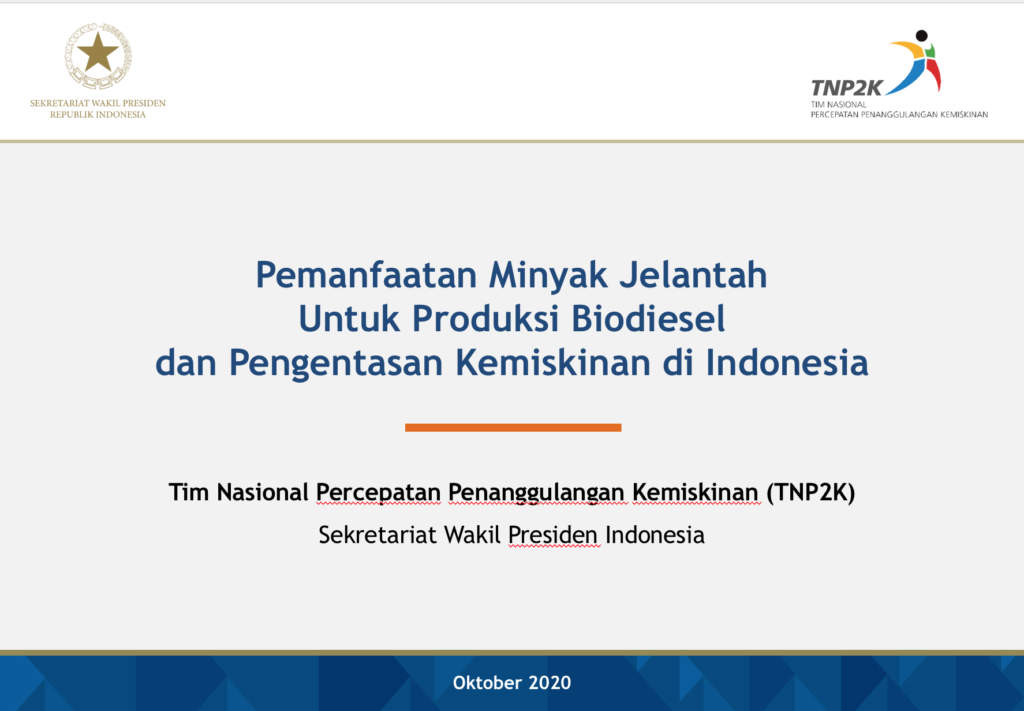 Read more about the article Paparan Pemanfaatan Minyak Jelantah Untuk Produksi Biodiesel dan Pengentasan Kemiskinan di Indonesia